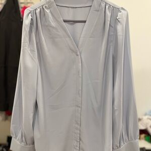 Elegant Women's Gray Blouse